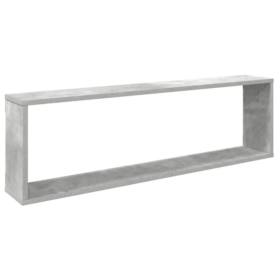 Étagères cube murales 4 pcs gris béton bois d'ingénierie - 5