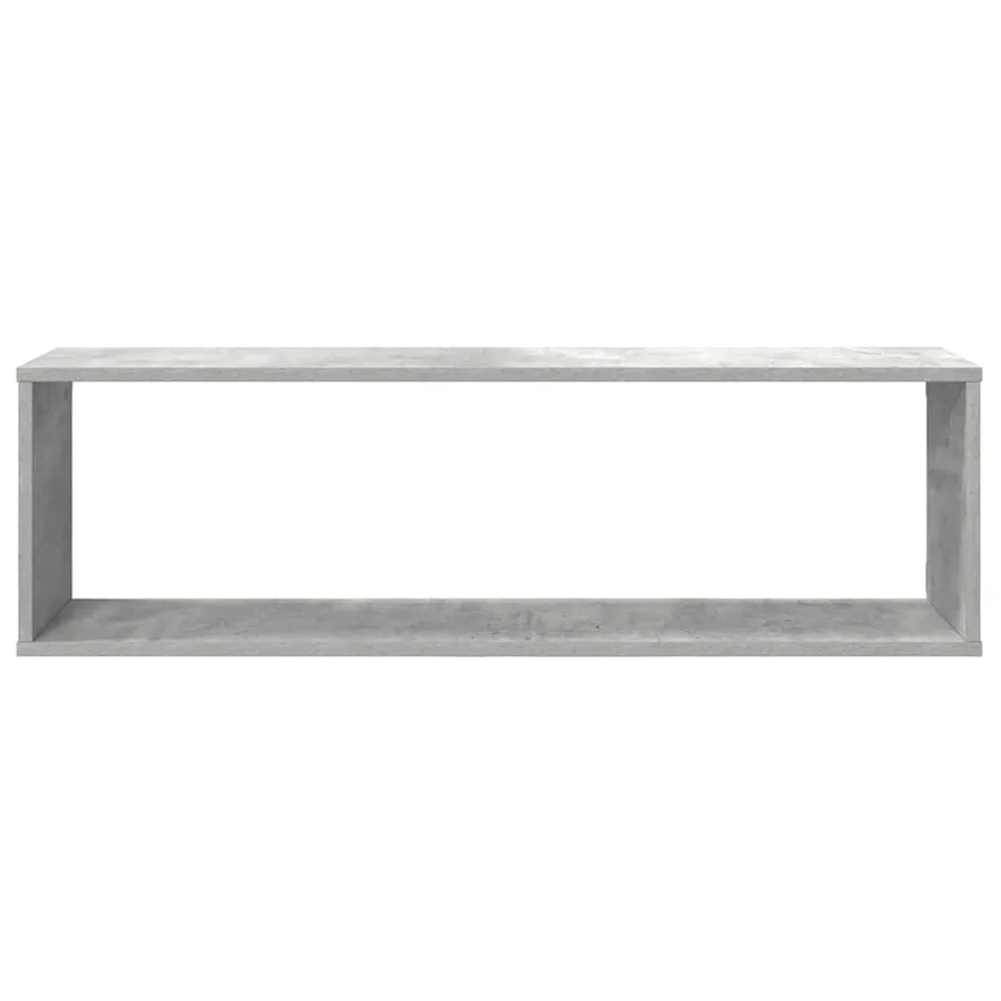 Étagères cube murales 4 pcs gris béton bois d'ingénierie - 6