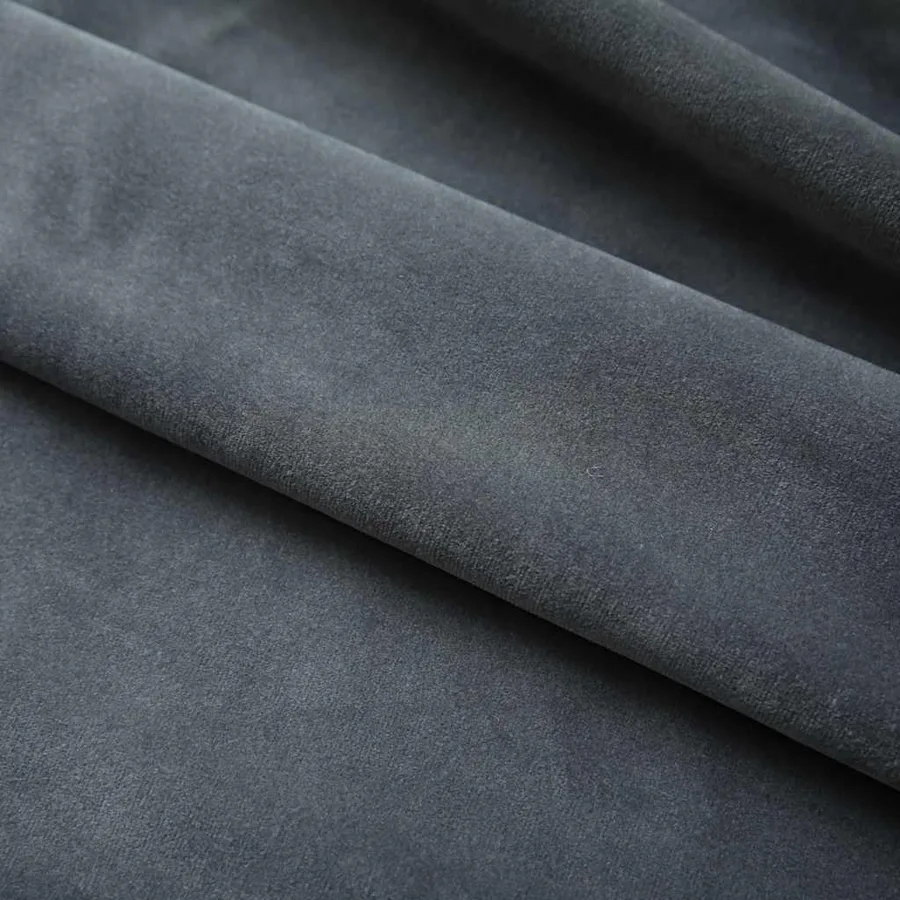 Rideaux occultants et crochet 2pcs Velours Anthracite 140x245cm - 3