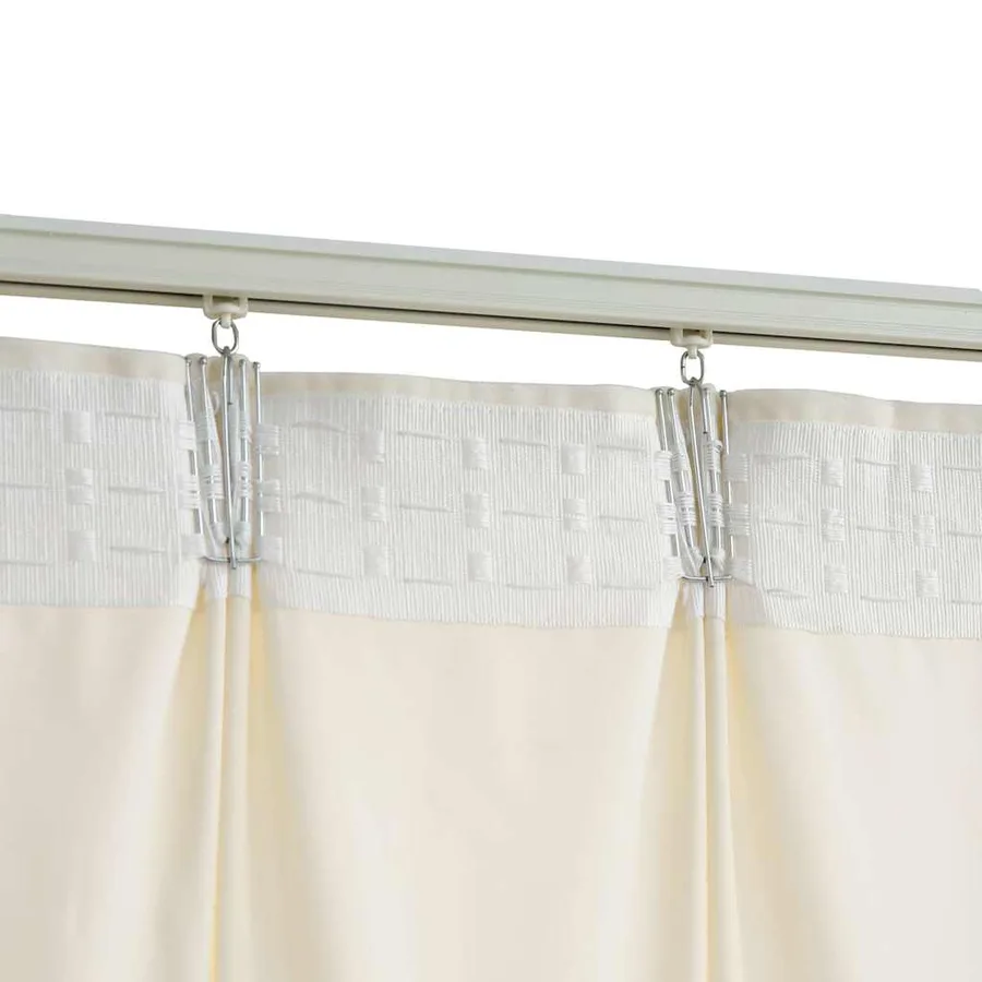 Rideaux occultants avec crochets 2 pcs Velours Crème 140x175 cm - 4