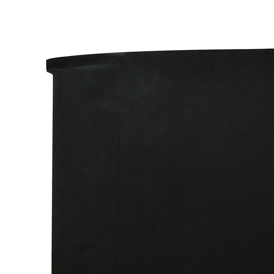 Paravent 9 panneaux Tissu 1200 x 120 cm Noir - 4