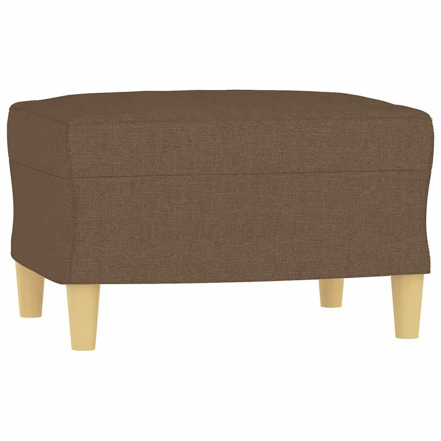 Repose-pied Marron 60x50x41 cm Tissu - 2