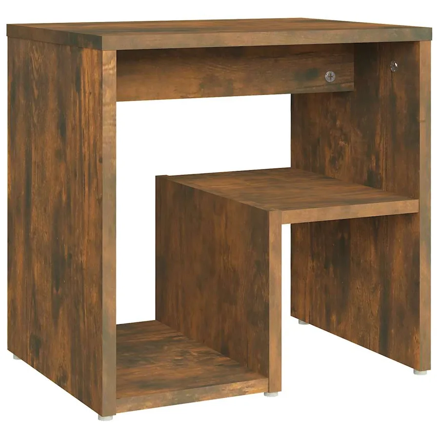 Tables de chevet 2 pcs Chêne fumé 40x30x40 cm Bois d'ingénierie - 4