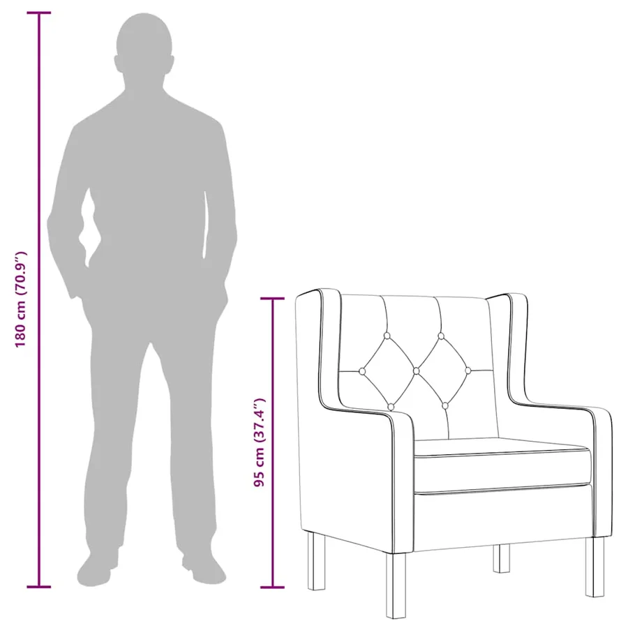 Fauteuil blanc crème tissu - 10