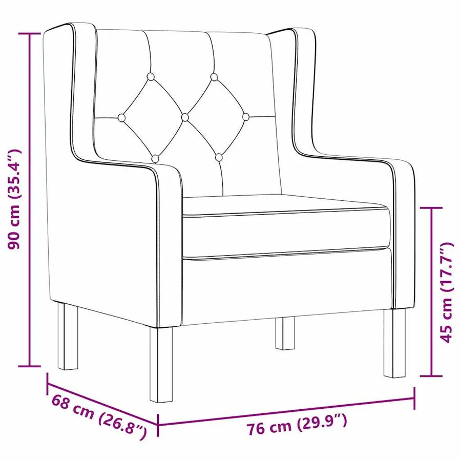 Fauteuil blanc crème tissu - 9