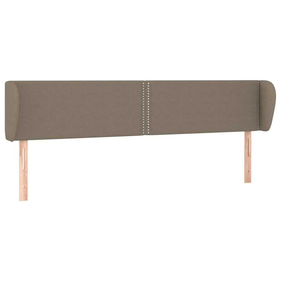 Tête de lit avec oreilles Taupe 203x23x78/88 cm Tissu - 2