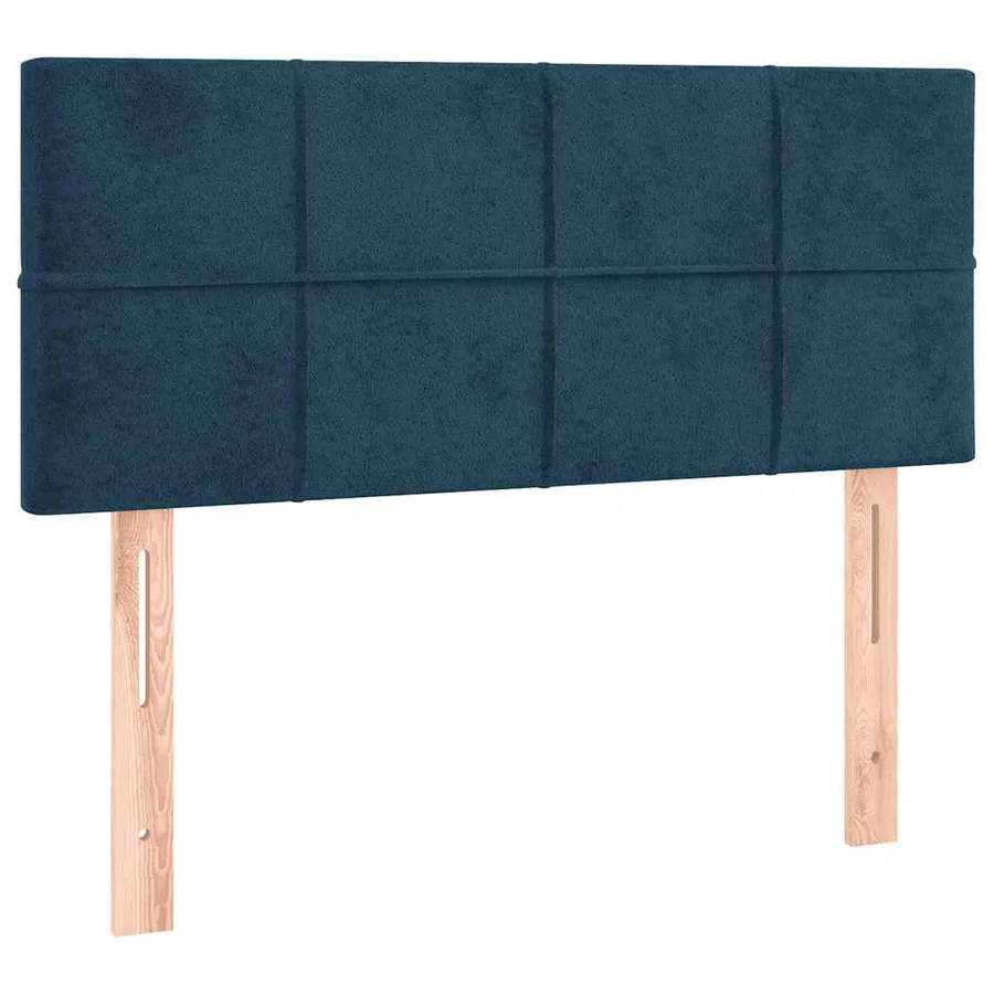 Tête de lit à LED Bleu foncé 80x5x78/88 cm Velours - 4