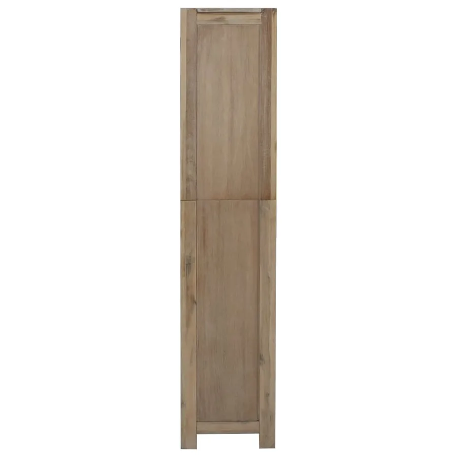 Bibliothèque 5 niveaux 80x30x140 cm Bois solide d'acacia - 4