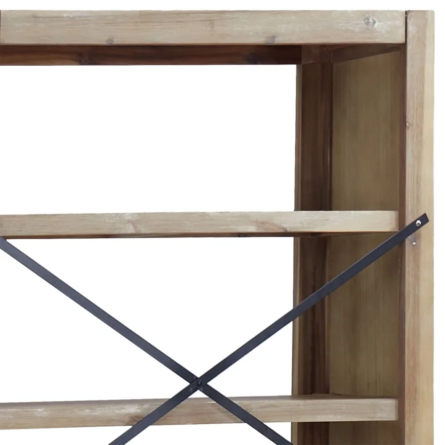 Bibliothèque 5 niveaux 80x30x140 cm Bois solide d'acacia - 6