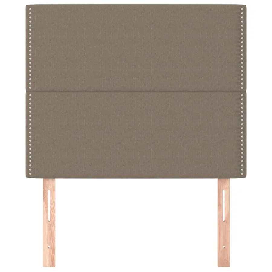Tête de lit Taupe 100x5x118/128 cm Tissu - 3