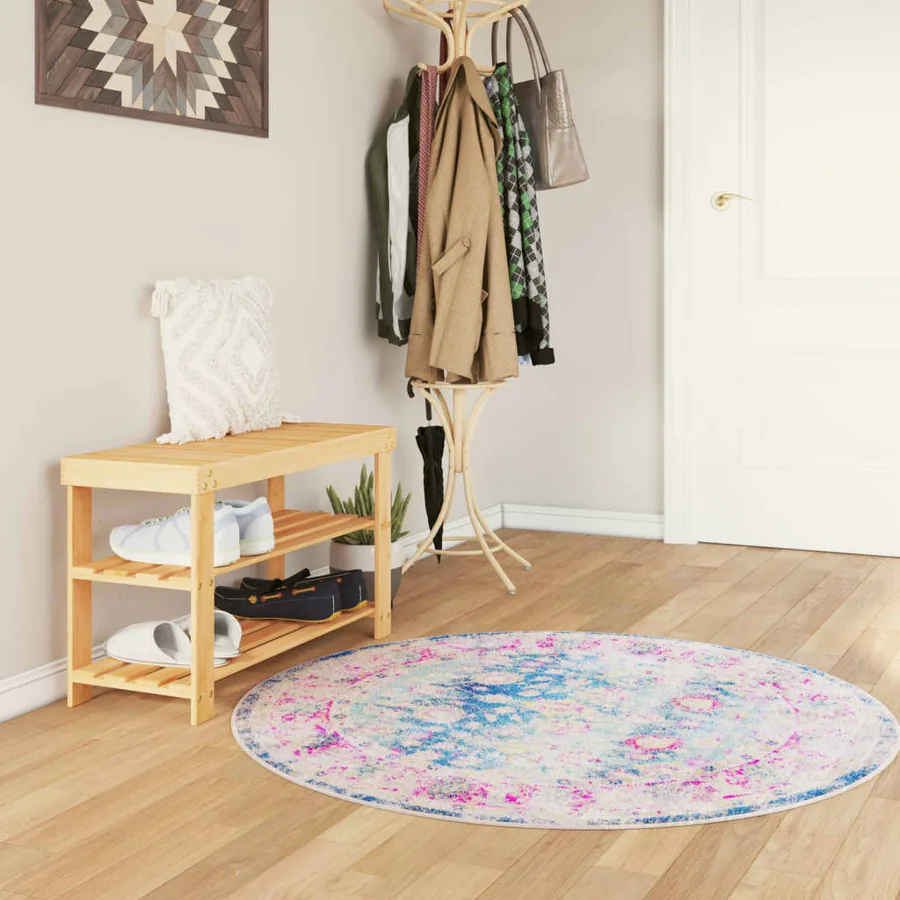 Tapis lavable multicolore Ø 120 cm