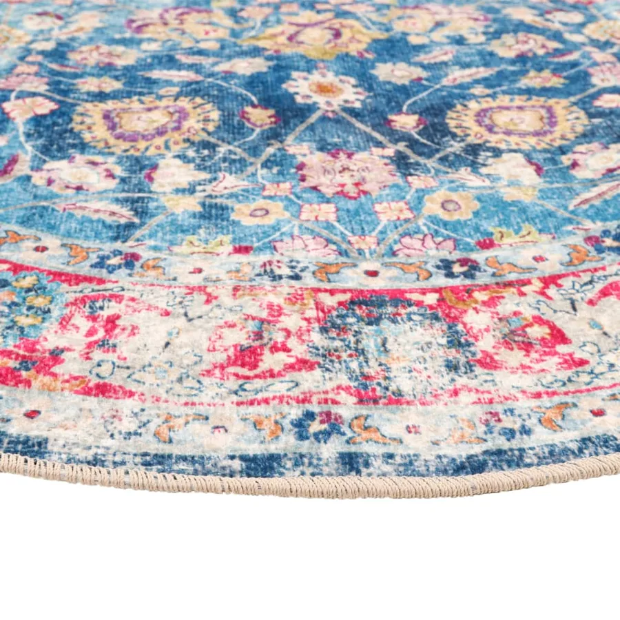 Tapis lavable multicolore Ø 120 cm - 4
