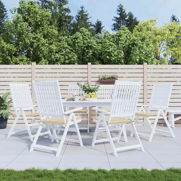 Coussins de chaise jardin lot de 6 beige 40x40x4cm tissu oxford