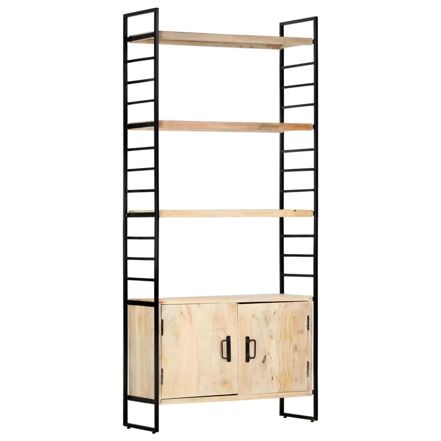 Bibliothèque à 4 niveaux 80x30x180 cm Bois de manguier massif - 13