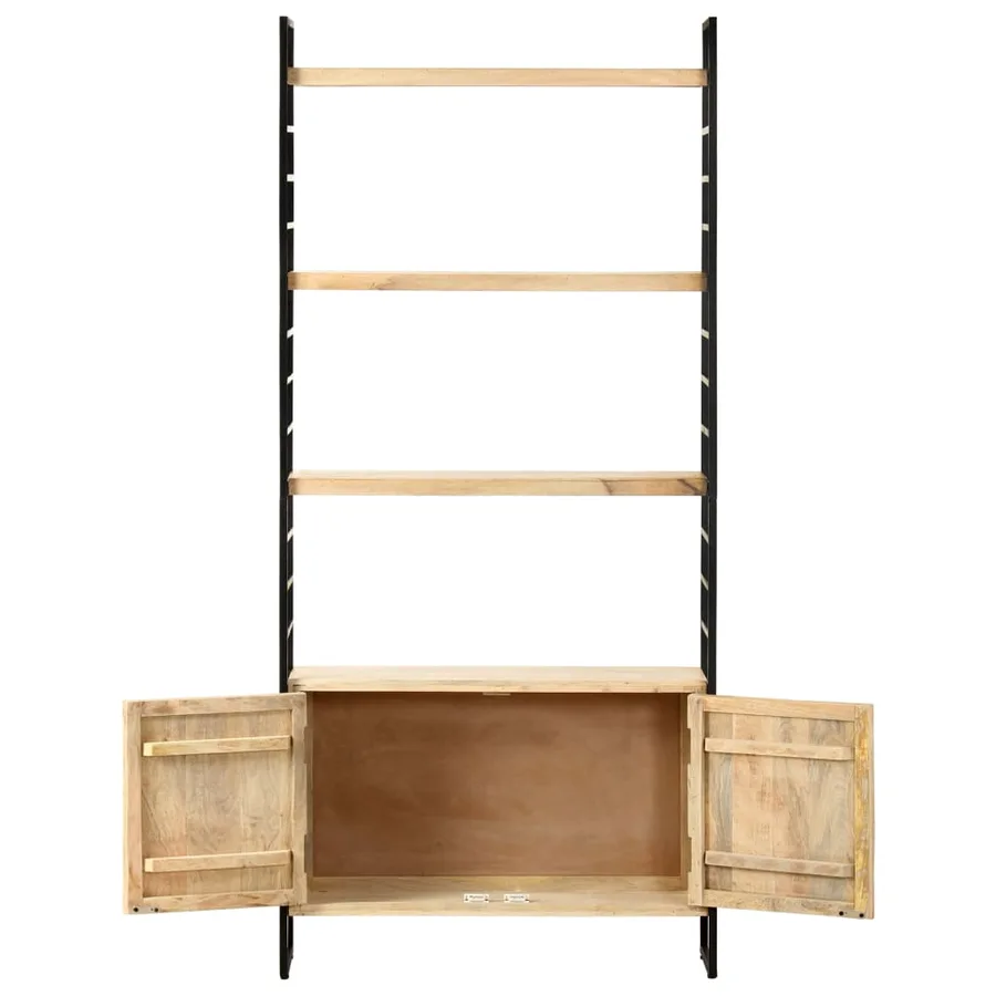 Bibliothèque à 4 niveaux 80x30x180 cm Bois de manguier massif - 3