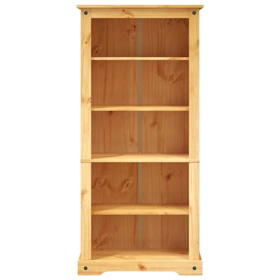 Bibliothèque 5 niveaux Gamme Corona Pin mexicain 80x40x170 cm - 3