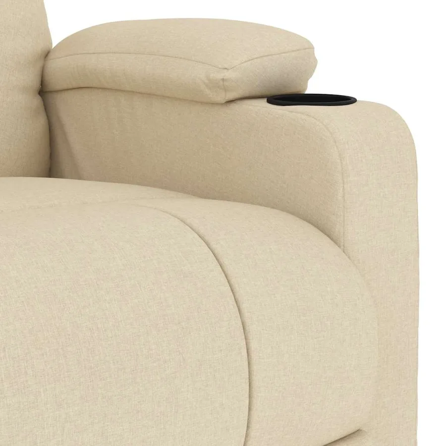 Fauteuil de massage Crème Tissu - 6