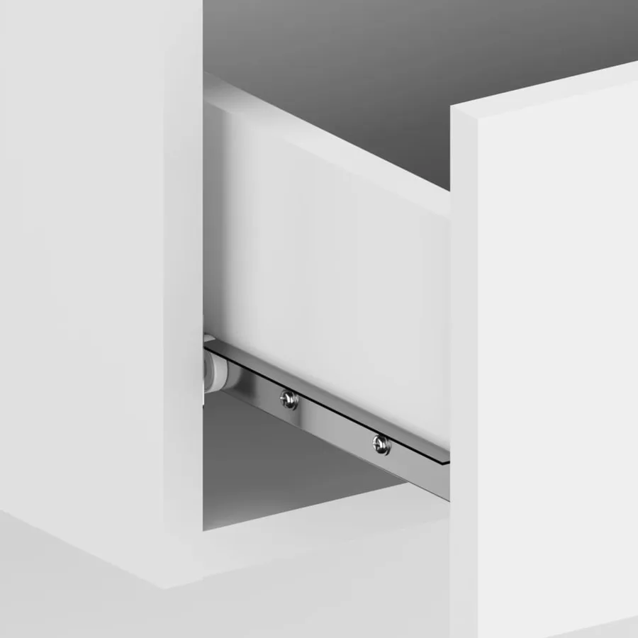 Tables de chevet murales 2 pcs Blanc - 7