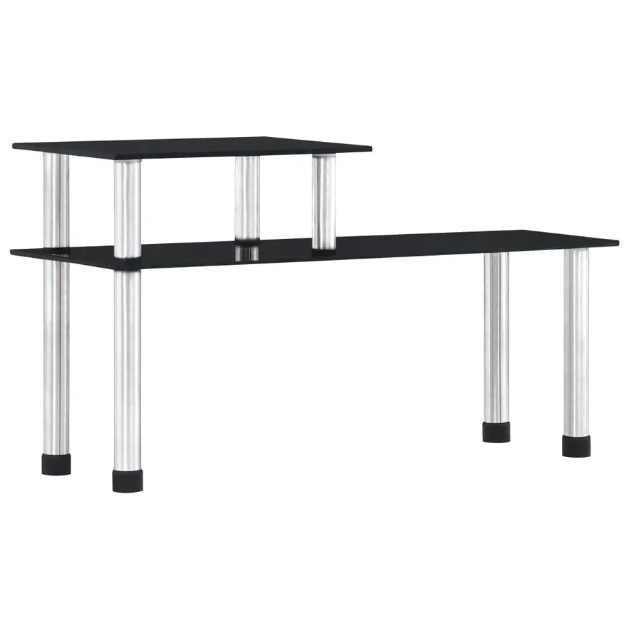 Étagère de cuisine Noir 45x16x26 cm Verre trempé