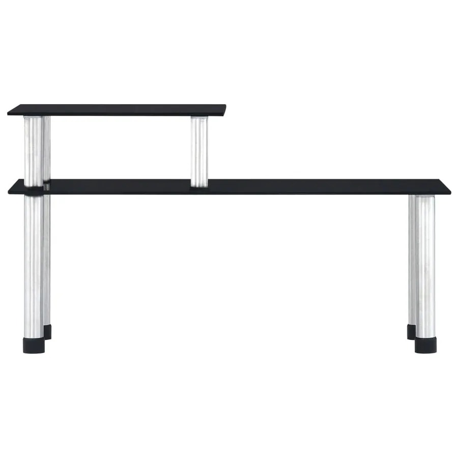 Étagère de cuisine Noir 45x16x26 cm Verre trempé - 2