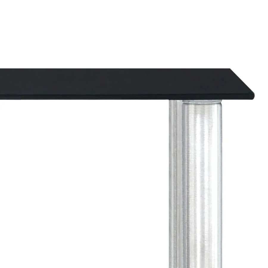 Étagère de cuisine Noir 45x16x26 cm Verre trempé - 5