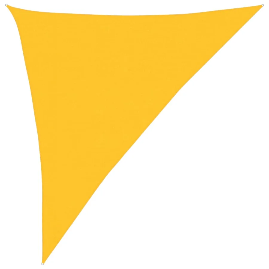 Voile d'ombrage 160 g/m² Jaune 3x4x5 m PEHD - 2