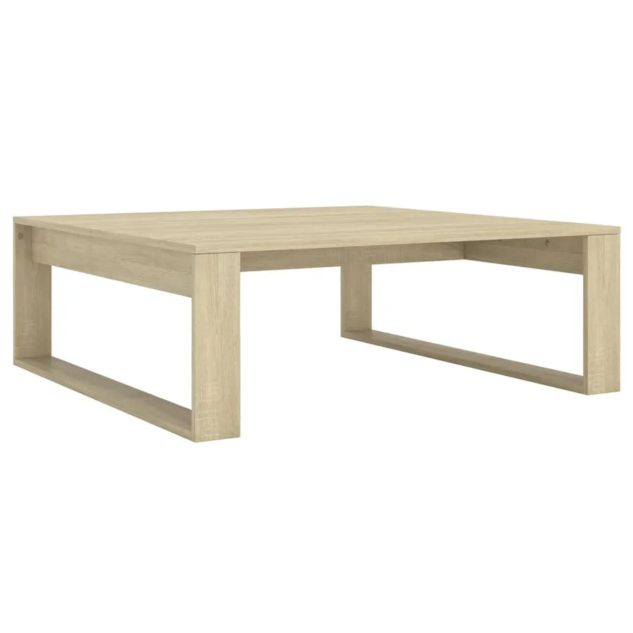 Table basse Chêne sonoma 100x100x35 cm Bois d'ingénierie - 2