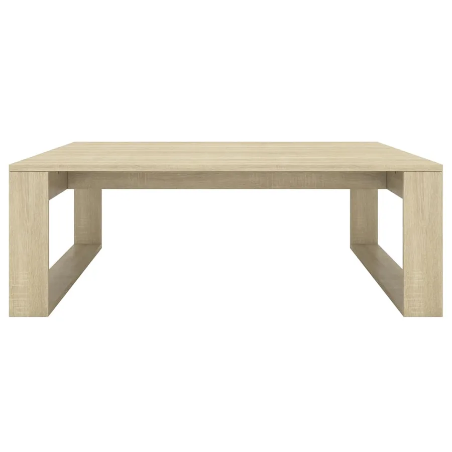 Table basse Chêne sonoma 100x100x35 cm Bois d'ingénierie - 4