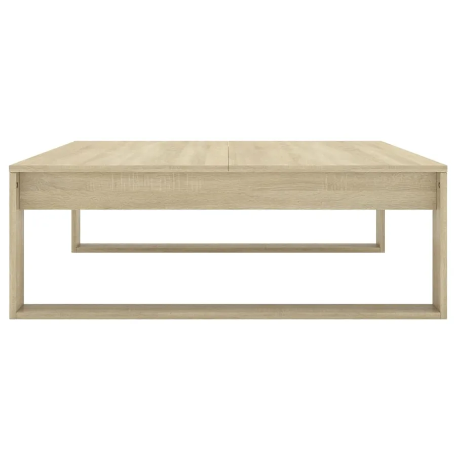 Table basse Chêne sonoma 100x100x35 cm Bois d'ingénierie - 5