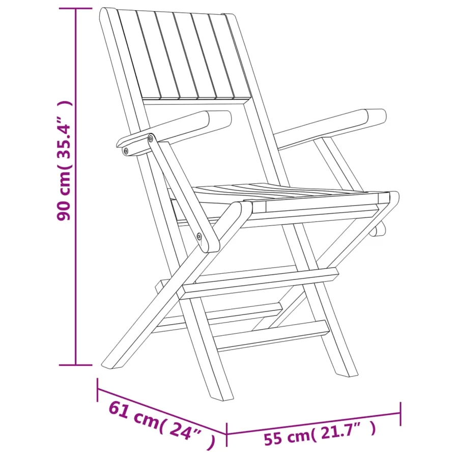 Ensemble à manger de jardin 5 pcs Bois de teck massif - 8