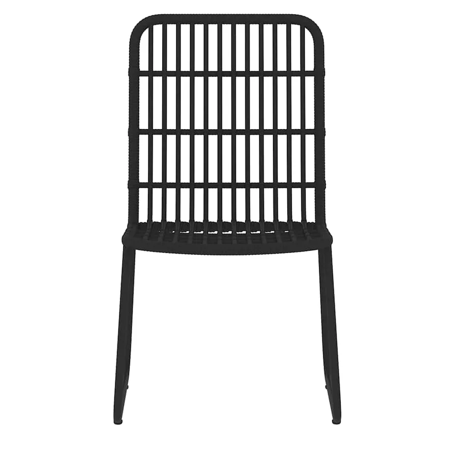 Ensemble à manger de jardin 7 pcs Noir - 4