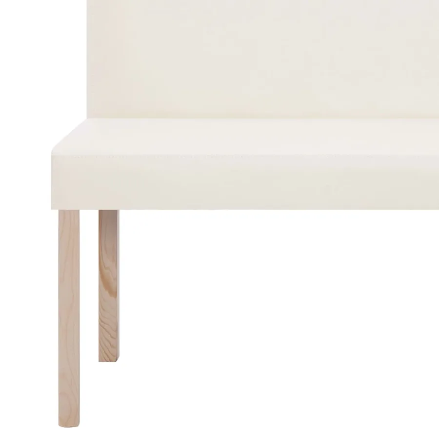 Banc 139,5 cm Crème Similicuir - 6