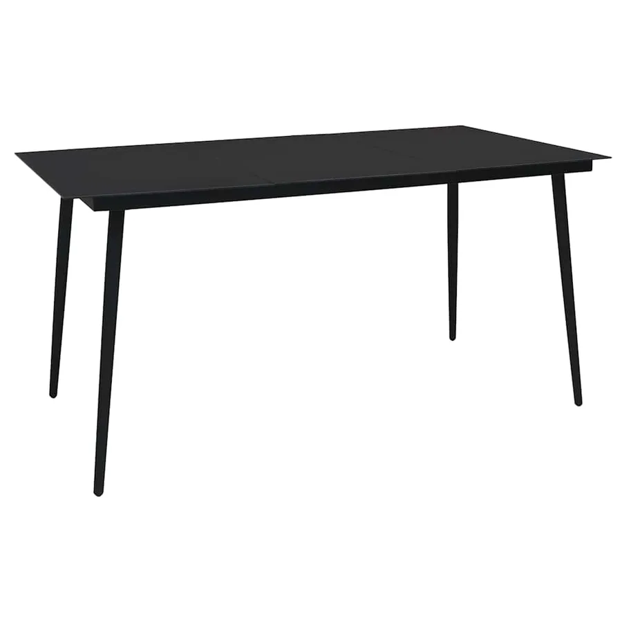 Ensemble à manger d'extérieur 7 pcs résine tressée et verre - 10