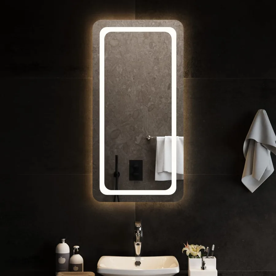 Miroir de salle de bain à LED 50x100 cm
