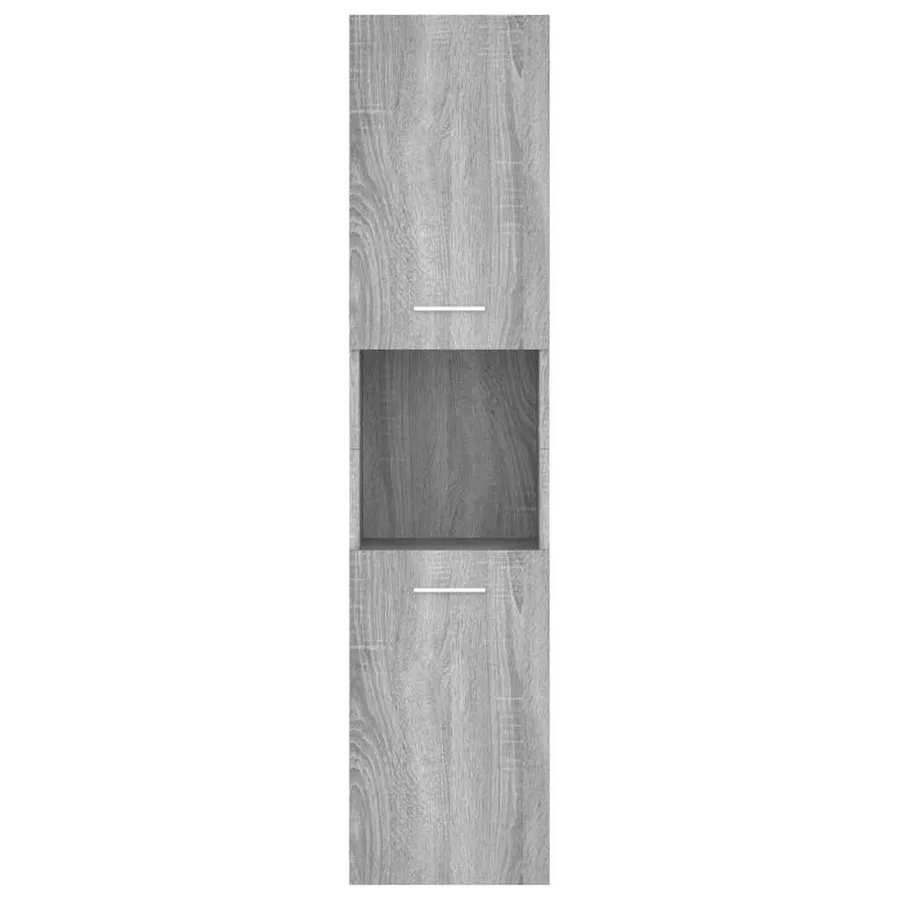 Armoire de bain Sonoma gris 30x30x130 cm Bois d'ingénierie - 7