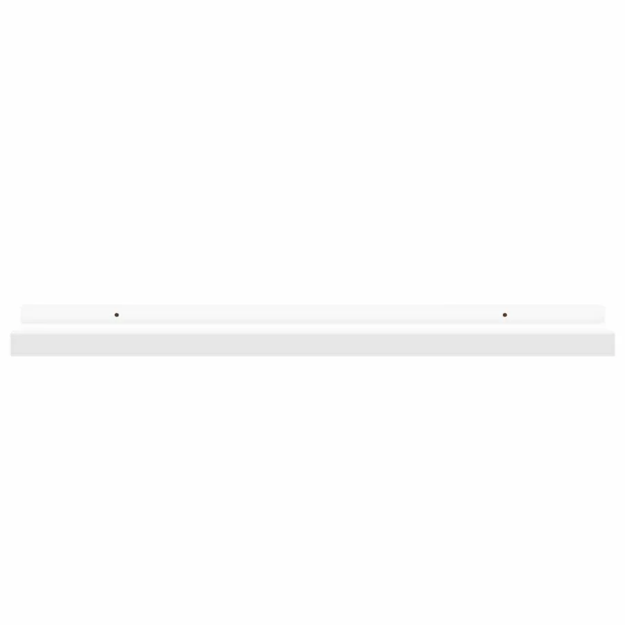 Étagères à rebord pour cadre photo 2 pcs Blanc 60x9x3 cm MDF - 4