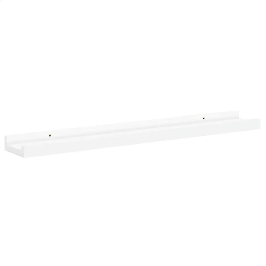 Étagères à rebord pour cadre photo 2 pcs Blanc 60x9x3 cm MDF - 6