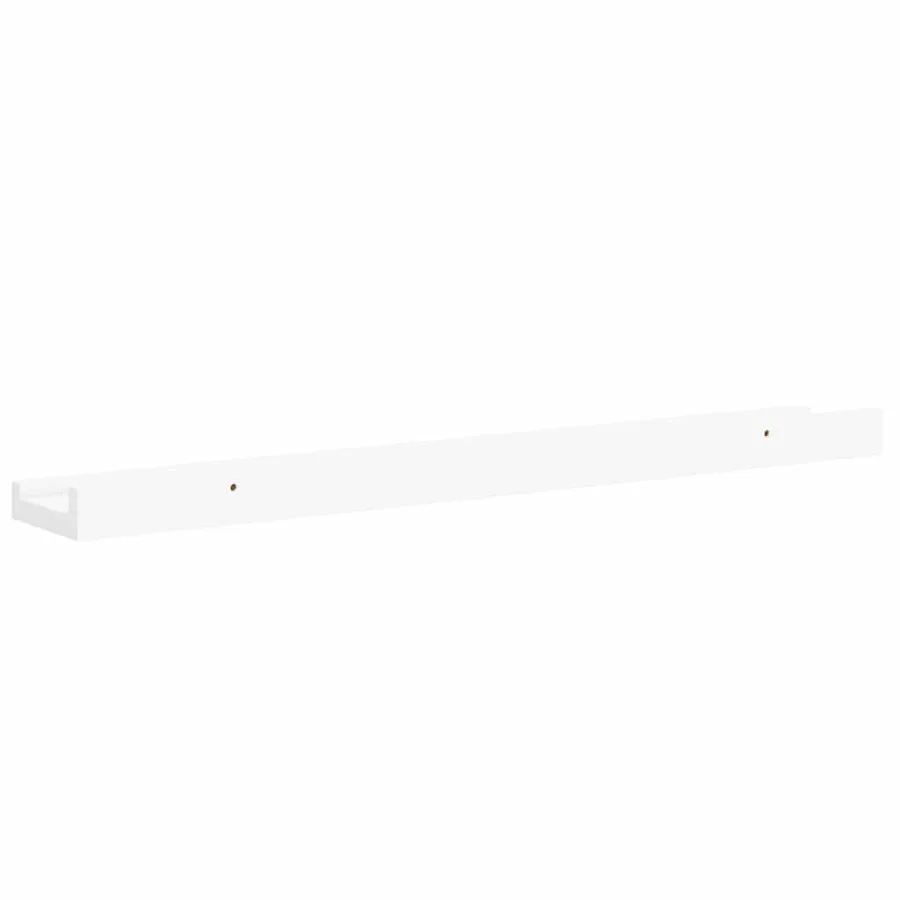 Étagères à rebord pour cadre photo 2 pcs Blanc 60x9x3 cm MDF - 8