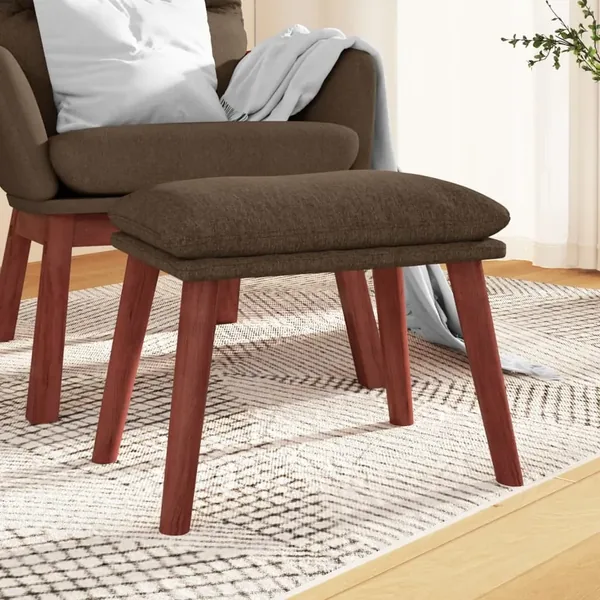 Repose-pied Marron 45x29,5x35 cm Tissu