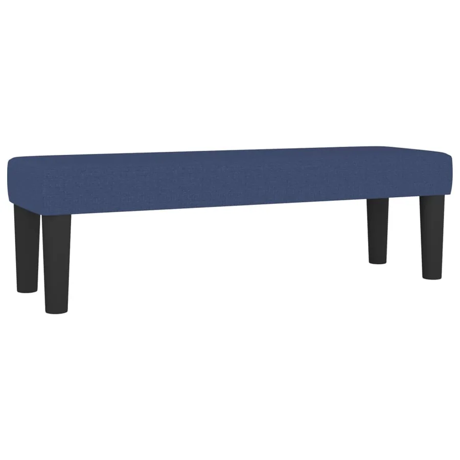 Sommier à lattes de lit avec matelas Bleu 140x200 cm Tissu - 7