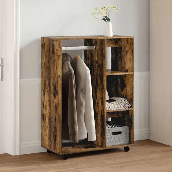 Garde-robe Chêne fumé 80x40x110 cm Bois d'ingénierie