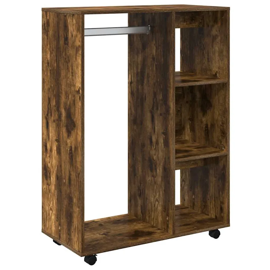 Garde-robe Chêne fumé 80x40x110 cm Bois d'ingénierie - 2