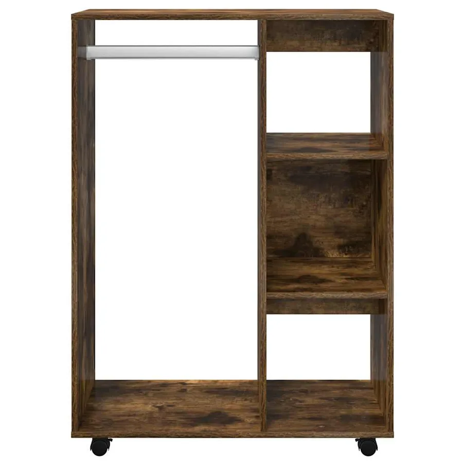 Garde-robe Chêne fumé 80x40x110 cm Bois d'ingénierie - 3