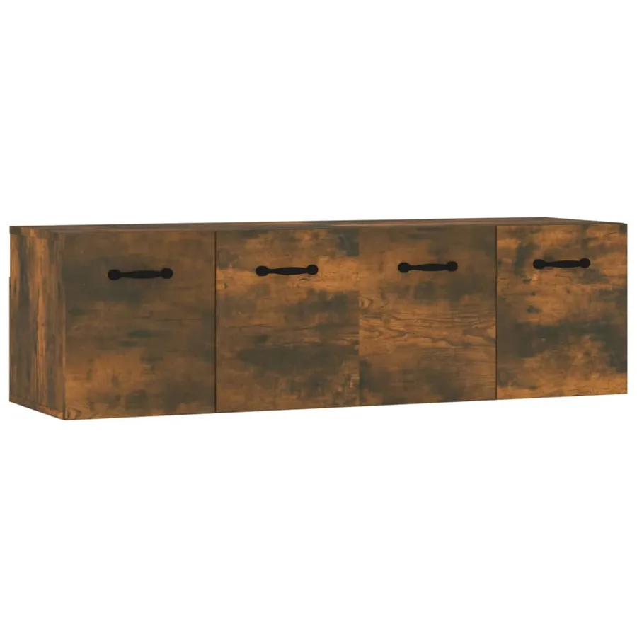 Armoires murales 2pcs Chêne fumé 80x35x36,5cm Bois d'ingénierie - 2