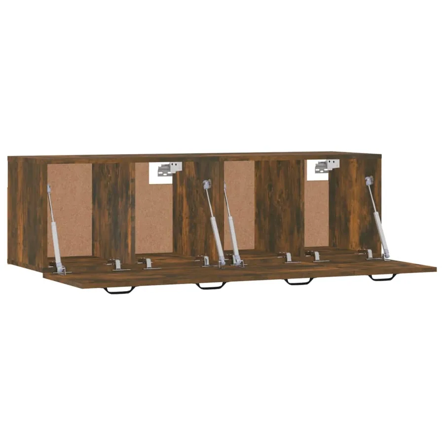 Armoires murales 2pcs Chêne fumé 80x35x36,5cm Bois d'ingénierie - 5