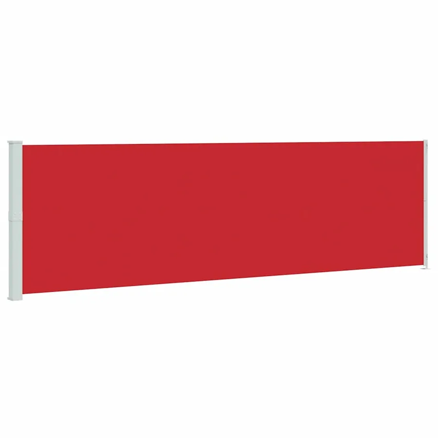 Auvent latéral rétractable de patio 180x600 cm Rouge - 2