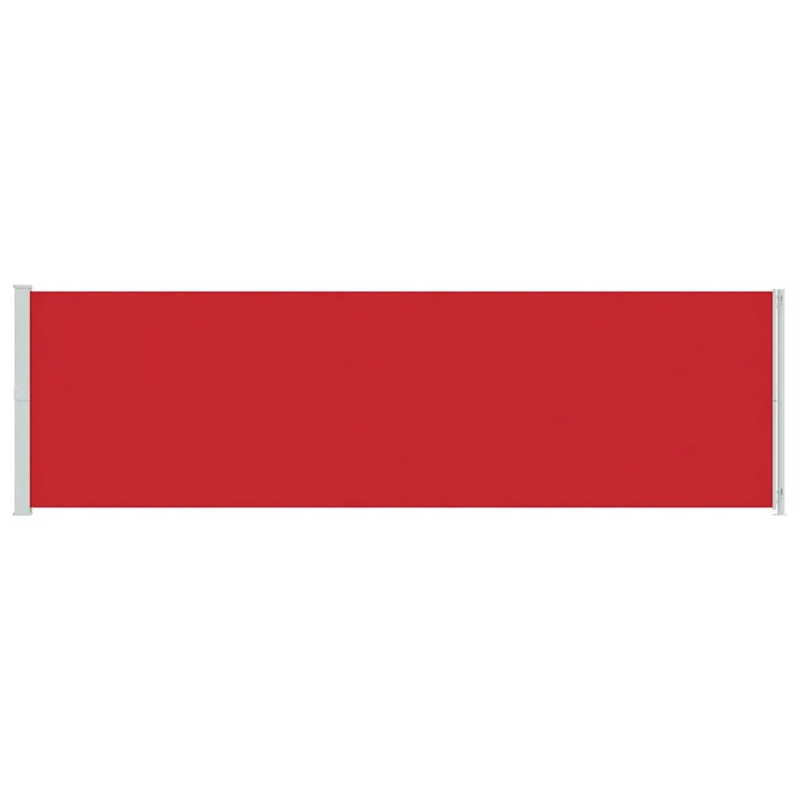 Auvent latéral rétractable de patio 180x600 cm Rouge - 4