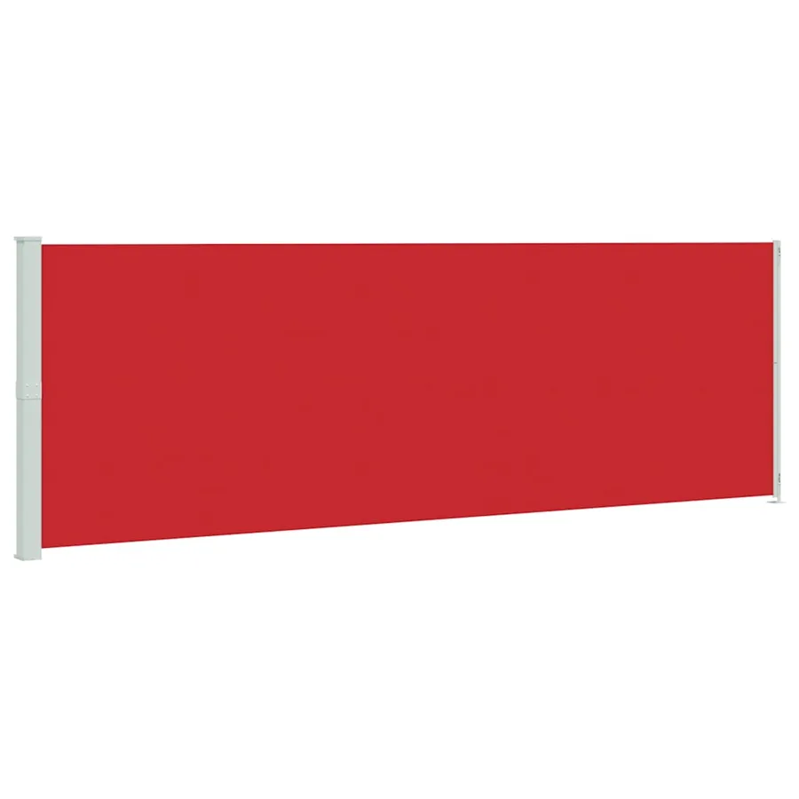 Auvent latéral rétractable de patio 200x600 cm Rouge - 2