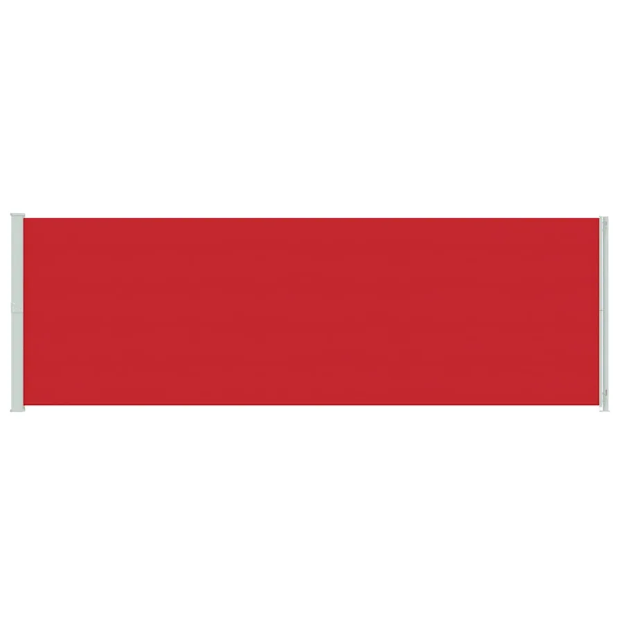 Auvent latéral rétractable de patio 200x600 cm Rouge - 4