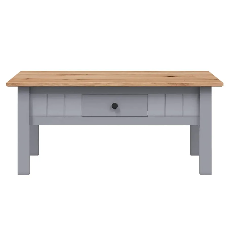 Table basse Gris 100x60x43,5 cm Pin massif Assortiment Panama - 5